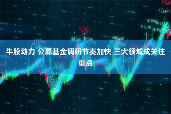 牛股动力 公募基金调研节奏加快 三大领域成关注重点