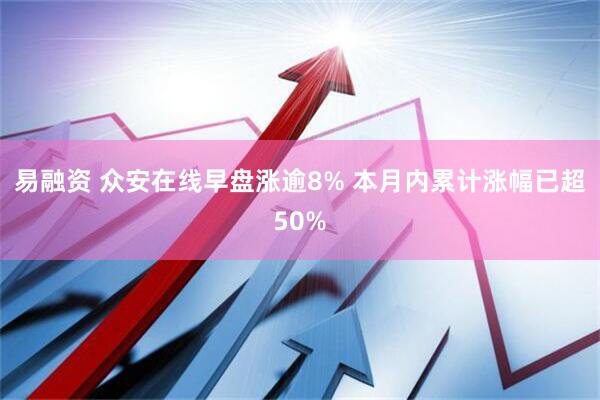 易融资 众安在线早盘涨逾8% 本月内累计涨幅已超50%